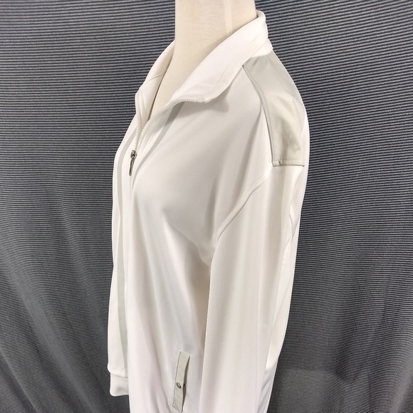 VINTAGE CALVIN KLEIN WHITE JACKET LT MODERN L - Picture 5 of 8